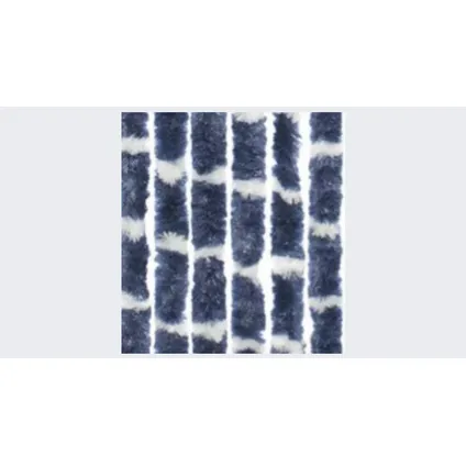 Travellife Chenille vliegengordijn - streep blauw/wit - 56 x 185 cm 2