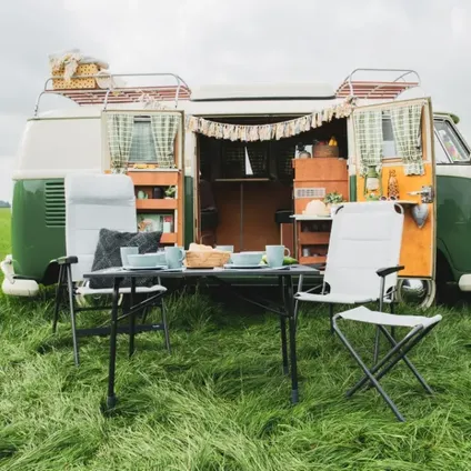 Travellife Bloomingdale campingstoel Comfort grijs - rugleuning verstelbaar in zeven standen 2