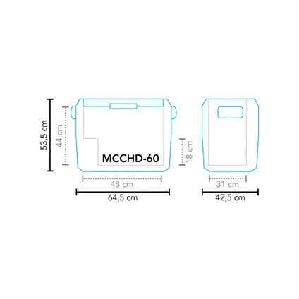 Mestic glacière portable à compression MCCHD-60 AC/DC 10
