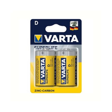 Varta Battery Superlife R20 D MONO CARTE A 2