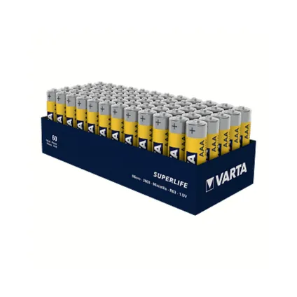 Varta Batterijen AAA Superlife R03 1,5V zink-carbon 48 stuks 2