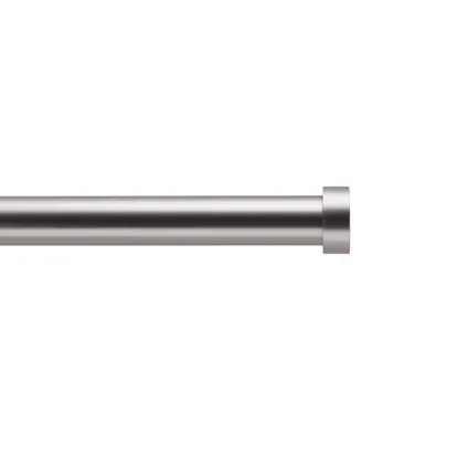 ACAZA - Uitschuifbare Gordijnroede voor Gordijnen - Stang van 125-240 cm - Zilver