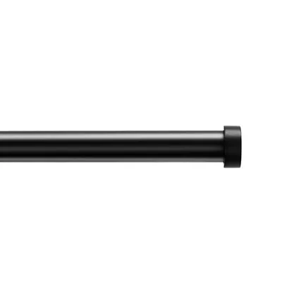 ACAZA - Uitschuifbare Gordijnroede voor Gordijnen - Stang van 90-170 cm - Zwart
