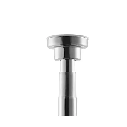 ACAZA - Uitschuifbare Gordijnroede zonder boren of gaten - Stang van 125-220 cm - Zilver 4