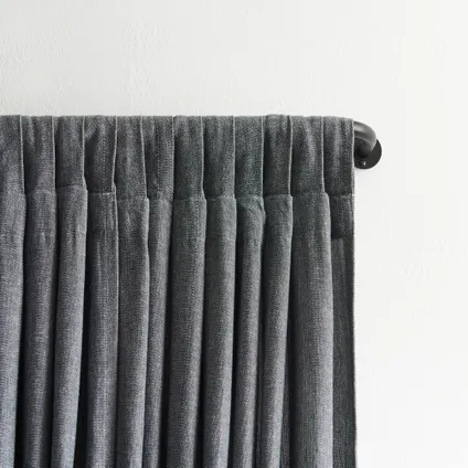 ACAZA - Tringle à rideau extensible pour rideaux occultants - De 120 à 210 cm - Noir 3