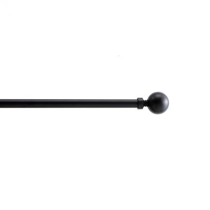 ACAZA Uitschuifbare Gordijnroede - Stang van 240-360 cm - Zwart
