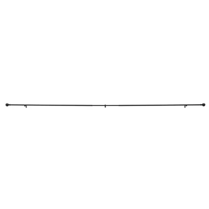 ACAZA Uitschuifbare Gordijnroede - Stang van 240-360 cm - Zwart 3