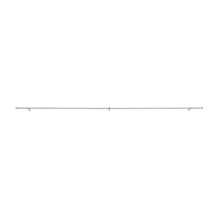 ACAZA - Uitschuifbare Gordijnroede voor Gordijnen - Stang van 240-360 cm - Zilver 6
