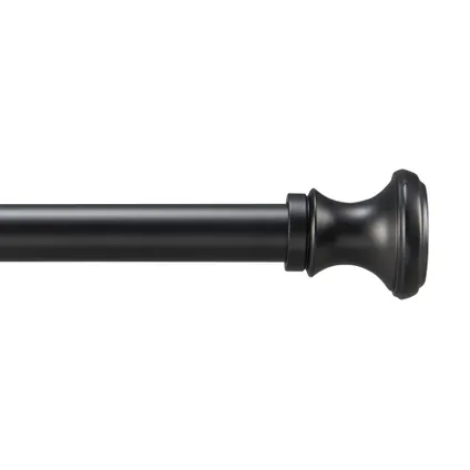 ACAZA - Uitschuifbare Gordijnroede - Stang van 250-360 cm - Zwart