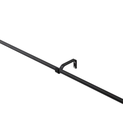 ACAZA - Uitschuifbare Gordijnroede - Stang van 250-360 cm - Zwart 4