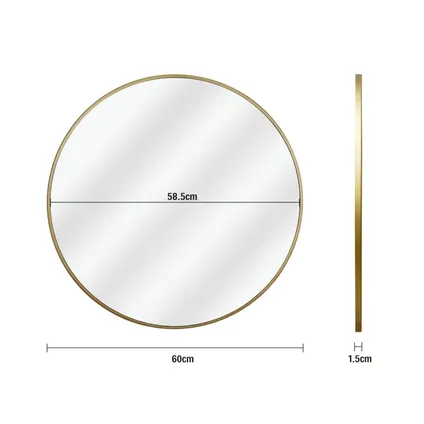 Spiegel Inspire Bria goud 60 cm 7