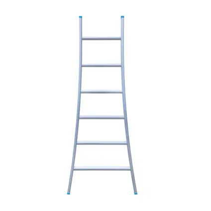 Eurostairs enkele uitgebogen ladder - Lichtgewicht met 1x6 sporten 2