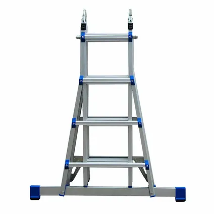 Eurostairs Vouwladder - Semi-professioneel ladder - 4x4 sporten - Silver 3