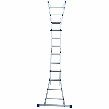 Eurostairs Vouwladder - Semi-professioneel ladder - 4x4 sporten - Silver 5