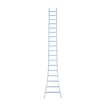 Eurostairs enkele uitgebogen ladder - Lichtgewicht met 1x18 sporten 2