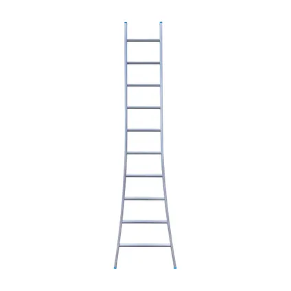 Eurostairs enkele uitgebogen ladder - Lichtgewicht met 1x10 sporten 2