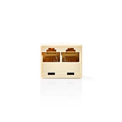 Nedis Telecom-Netwerksplitter Fresh Green Box RJ45 vrouwelijk - 2x RJ45 ivoor