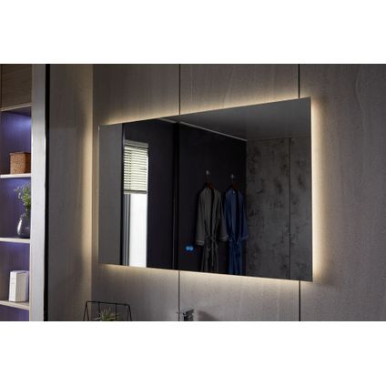 Miroir sans cadre - QH avec LED, anti-condensation 60 x 60 cm