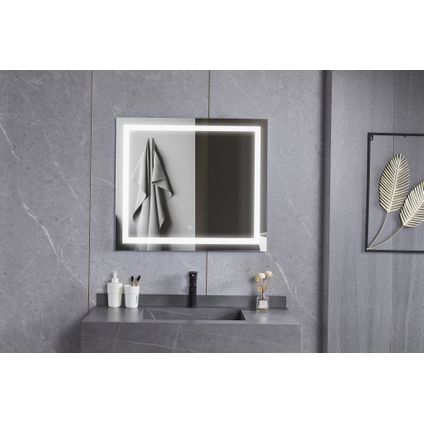 Bella Mirror - Spiegel 70 x 120 cm frameloos, inbouw led verlichting en anti condens