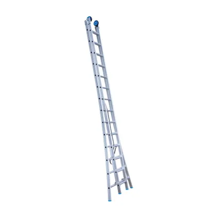 Eurostairs uitgebogen Reform ladder - Tweedelige ladder met 2x14 sporten 3