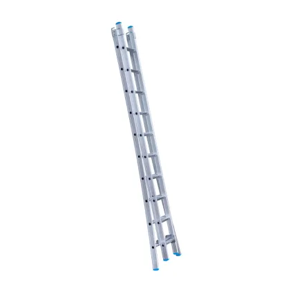 Eurostairs uitgebogen Reform ladder - Tweedelige ladder met 2x10 sporten 3