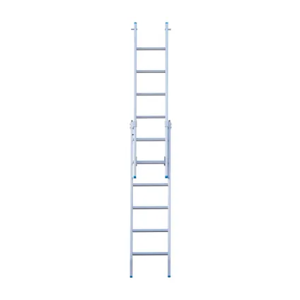 Eurostairs rechte Reform ladder - Tweedelige ladder met 2x6 sporten 3