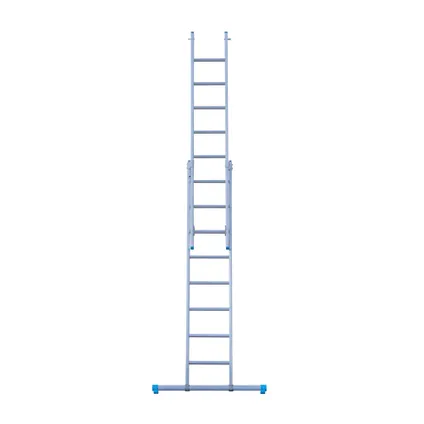 Eurostairs rechte Reform ladder - Tweedelige ladder met 2x8 sporten 4