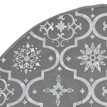 vidaXL Kerstboomrok luxe met sok 90 cm stof grijs 6