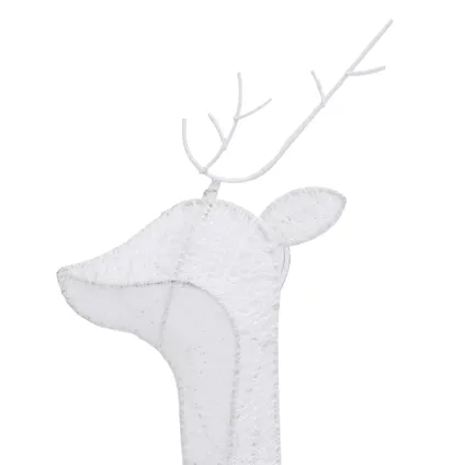 vidaXL Famille de rennes de Noël 270x7x90 cm Blanc Blanc froid 8