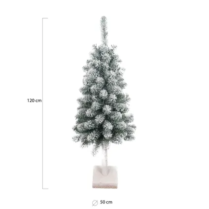 Wintervalley Trees - Kunstkerstboom Niklas - 120x50cm - Besneeuwd 2