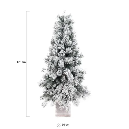 Wintervalley Trees - Kunstkerstboom Olof - 120x60cm - Besneeuwd 2