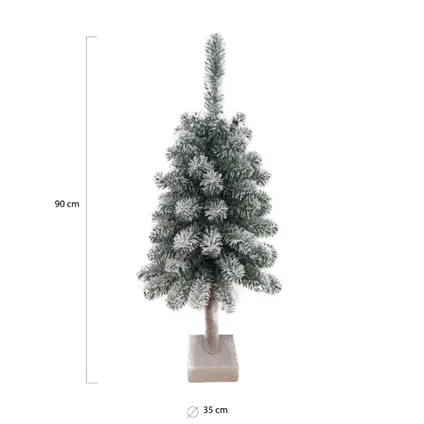 Wintervalley Trees - Kunstkerstboom Niklas - 90x35cm - Besneeuwd 2