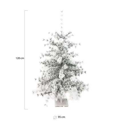 Wintervalley Trees - Kunstkerstboom Ludvig - 120x95cm - Besneeuwd 2