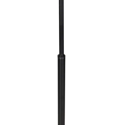 QAZQA Smart vloerlamp zwart met goud en smoke glas incl. Wifi A60 - Zuzanna 9