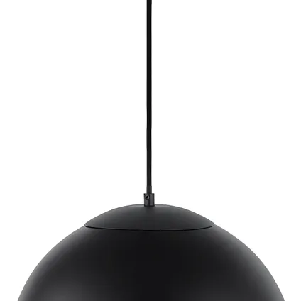 QAZQA Retro hanglamp zwart met helder glas 35 cm - Eclipse 5