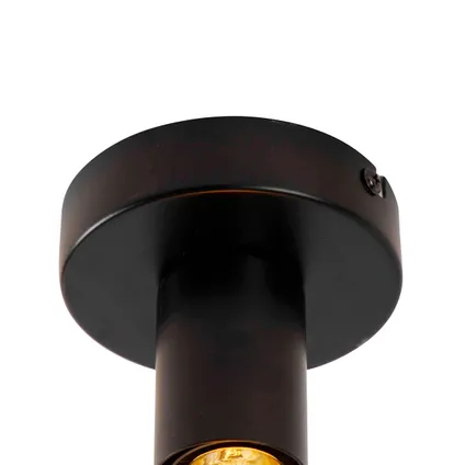 QAZQA Smart plafondlamp zwart incl. Wifi G95 - Facile 7