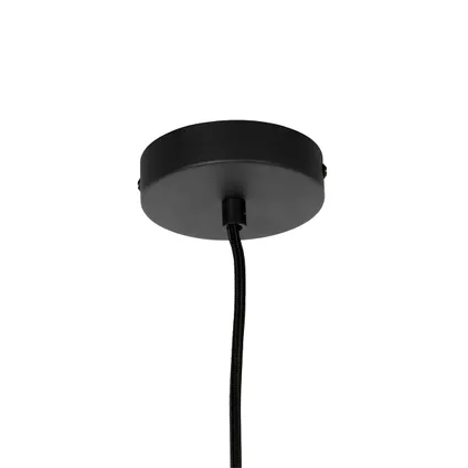 QAZQA Retro hanglamp zwart met helder glas 20 cm - Eclipse 9