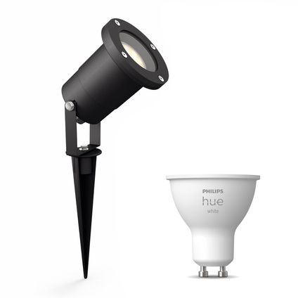 Philips Puled Tuinspot - Prikspot met Hue White GU10 Lamp