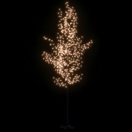 vidaXL Arbre à LED fleur de cerisier 672 LED Blanc chaud 400 cm 3
