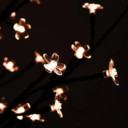 vidaXL Arbre à LED fleur de cerisier 672 LED Blanc chaud 400 cm 4