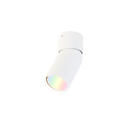 QAZQA Spot intelligent blanc orientable avec WiFi GU10 - Falo