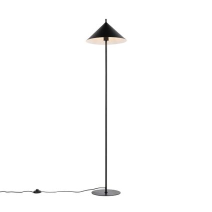 QAZQA Design vloerlamp zwart - Triangolo