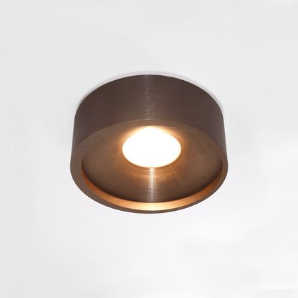 Artdelight plafondlamp Orlando Ø 14cm mat brons