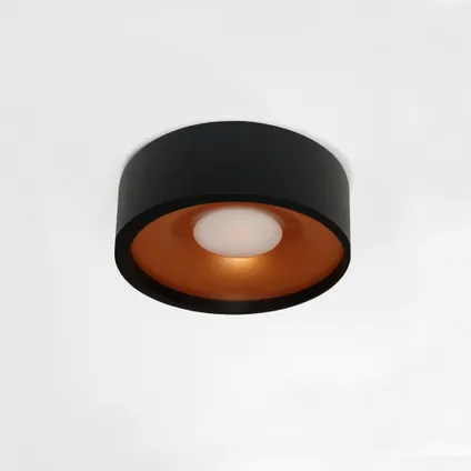 Artdelight plafondlamp Orlando Ø 14cm zwart-goud 2