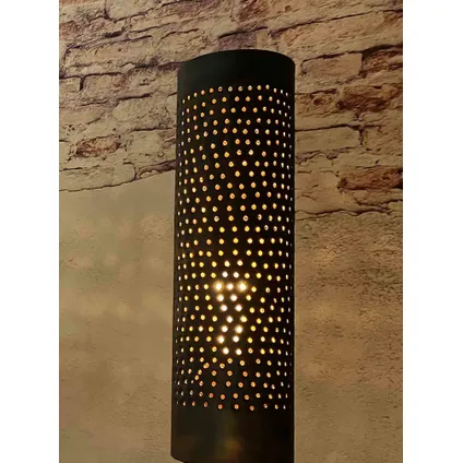 Freelight vloerlamp Forato H 175cm bruin zwart 4