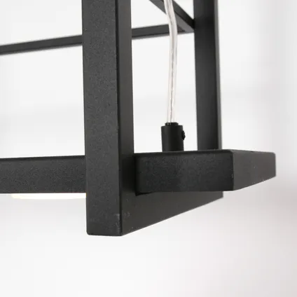 Steinhauer hanglamp Tør 6 lichts met rek L 100cm zwart 3