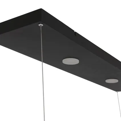 Steinhauer hanglamp Tør 6 lichts met rek L 100cm zwart 6