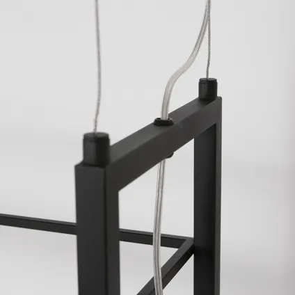 Steinhauer hanglamp Tør 6 lichts met rek L 100cm zwart 9