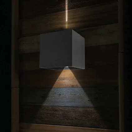 Steinhauer buitenlamp Boxx incl. LED 2 lichts dag nacht sensor zwart 5