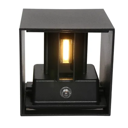 Steinhauer buitenlamp Boxx incl. LED 2 lichts dag nacht sensor zwart 8